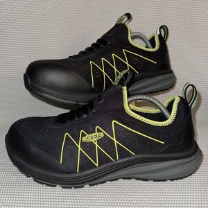 Keen Vista Energy Shift Work Utility  Black/Yellow Carbon Toe Slip On Men’s 11D